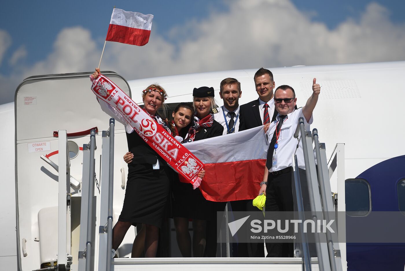 Russia World Cup Poland Arrival