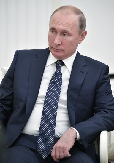 Russian President Vladimir Putin meets with President of Bolivia Evo Morales