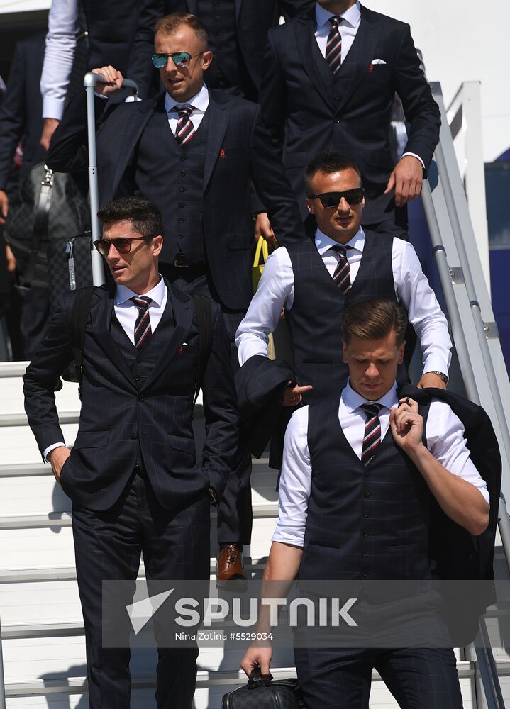Russia World Cup Poland Arrival