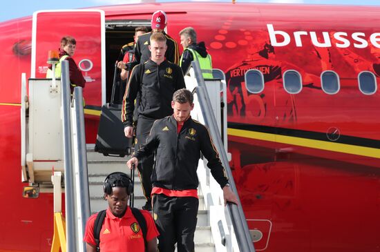 Russia World Cup Belgium Arrival