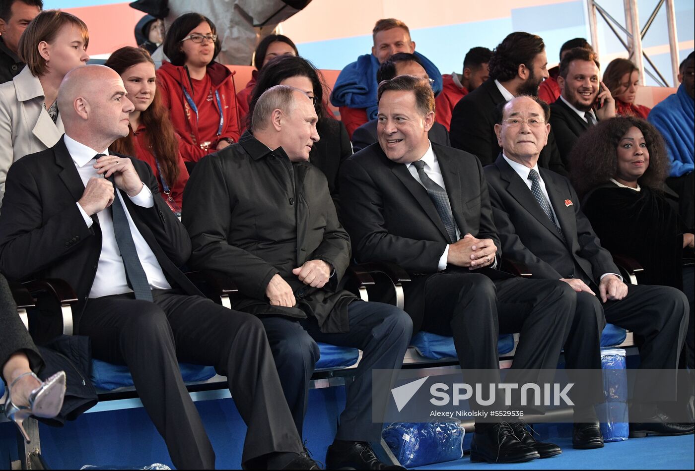 President Putin attends gala concert marking FIFA World Cup opening