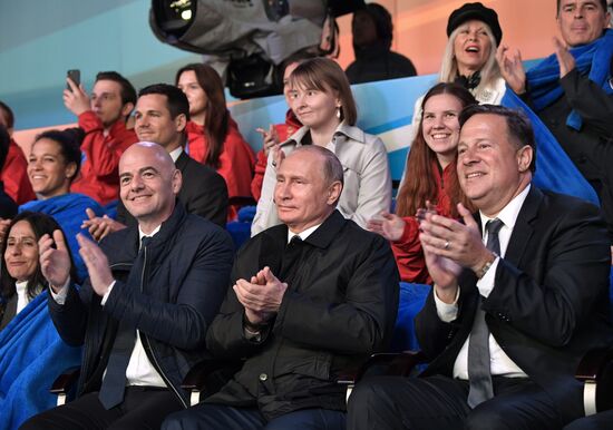 President Putin attends gala concert marking FIFA World Cup opening