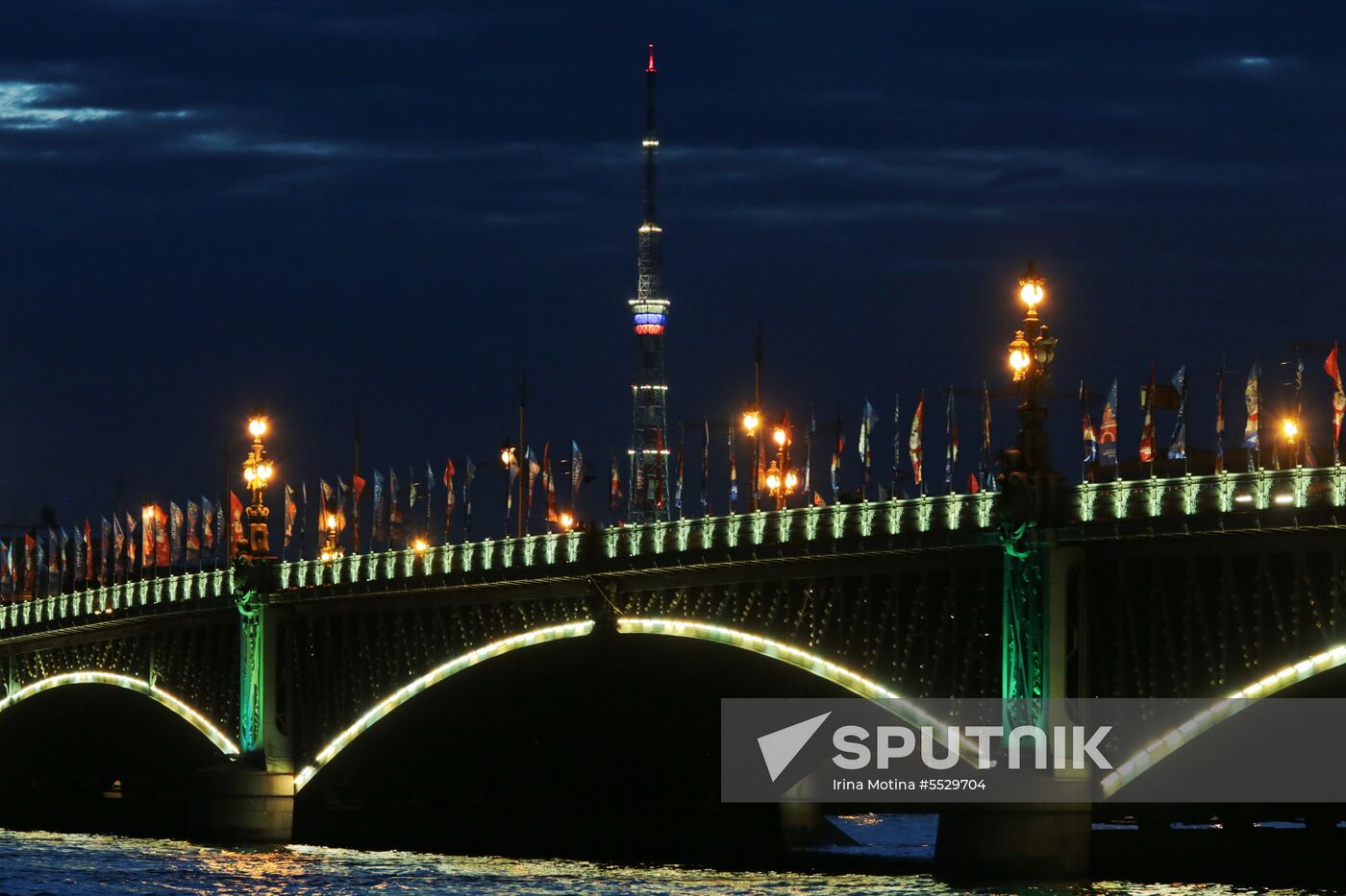 TV towers lit up in 2018 FIFA World Cup host cities