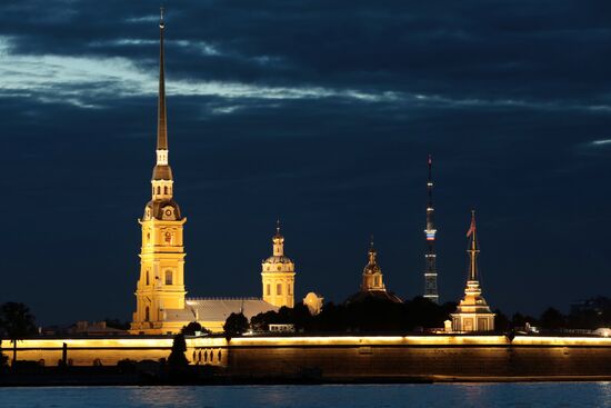 TV towers lit up in 2018 FIFA World Cup host cities