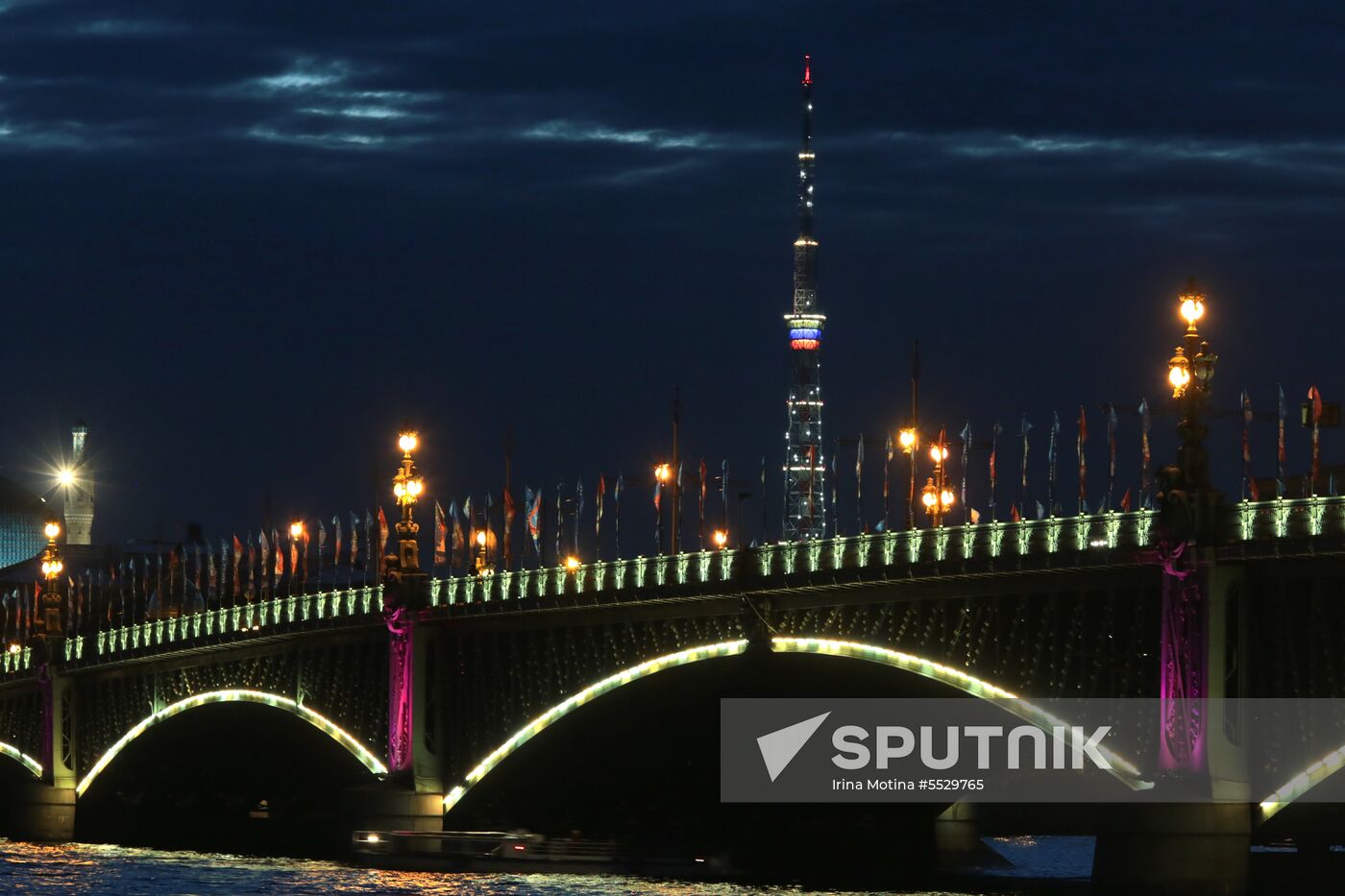 TV towers lit up in 2018 FIFA World Cup host cities