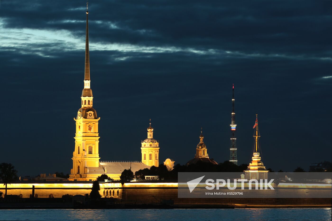 TV towers lit up in 2018 FIFA World Cup host cities