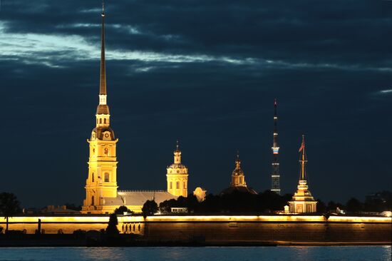 TV towers lit up in 2018 FIFA World Cup host cities