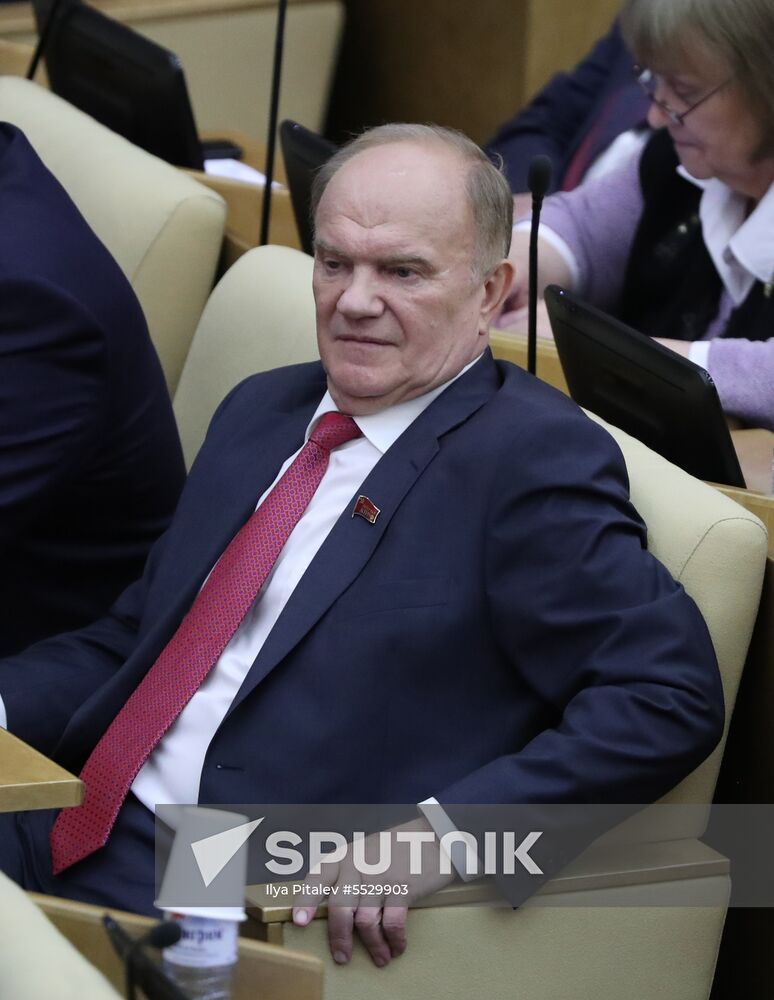 State Duma plenary meeting