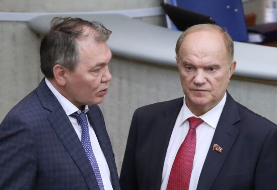 State Duma plenary meeting