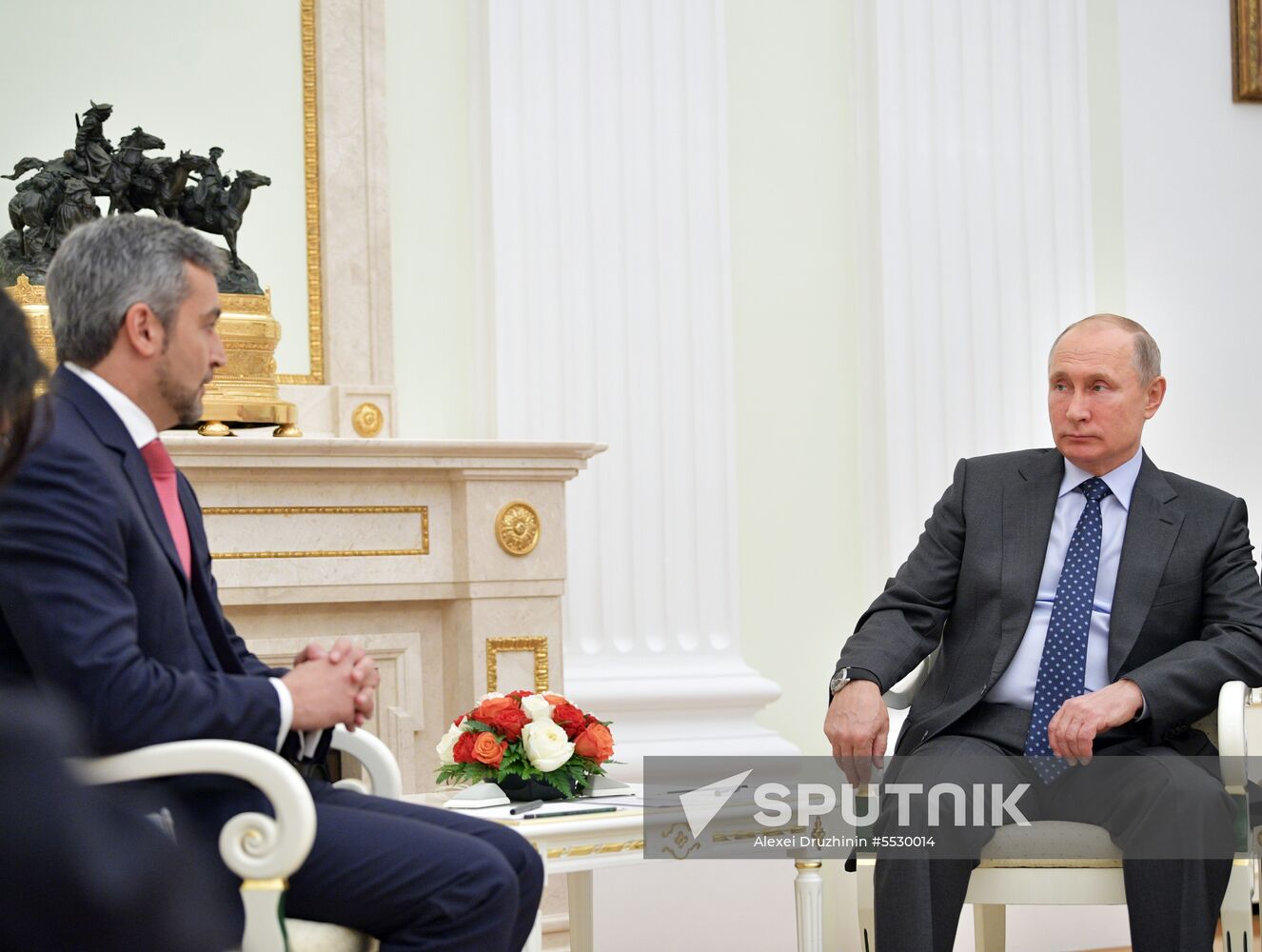 Russian President Vladimir Putin meets with President of Paraguay Mario Abdo Benitez