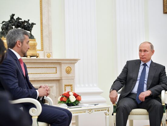 Russian President Vladimir Putin meets with President of Paraguay Mario Abdo Benitez
