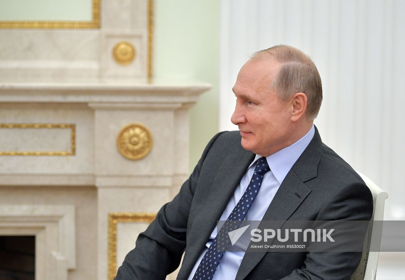 Russian President Vladimir Putin meets with President of Paraguay Mario Abdo Benitez