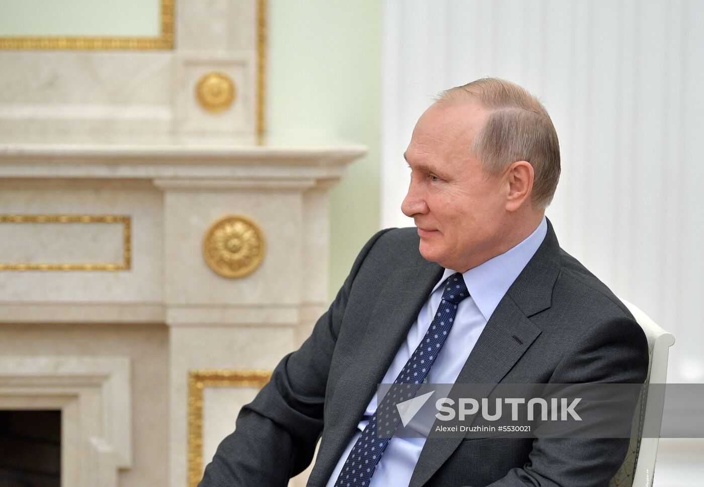 Russian President Vladimir Putin meets with President of Paraguay Mario Abdo Benitez