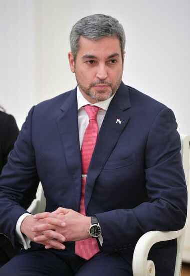 Russian President Vladimir Putin meets with President of Paraguay Mario Abdo Benitez