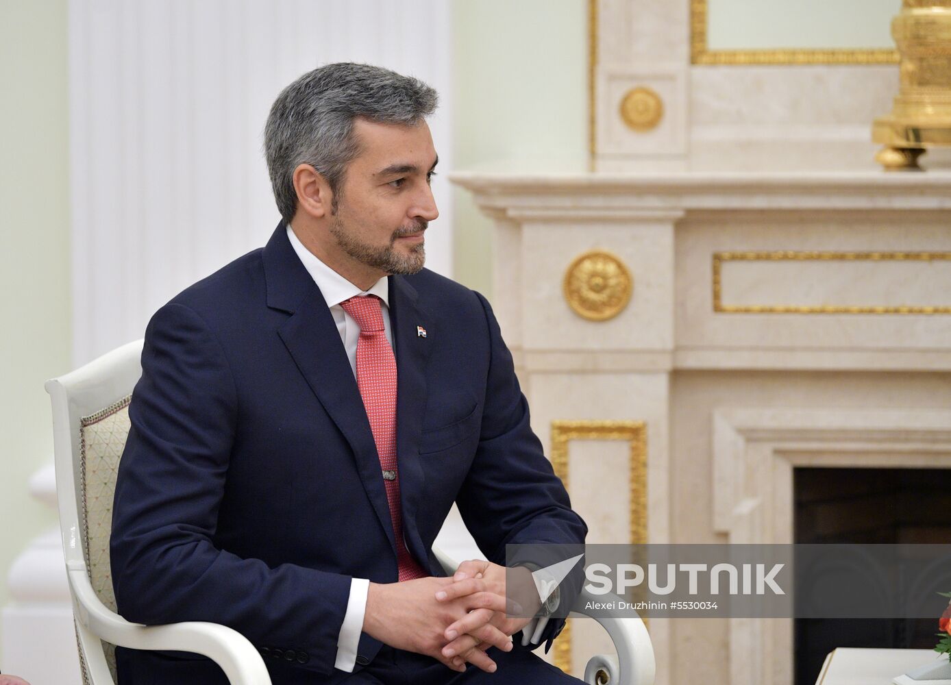 Russian President Vladimir Putin meets with President of Paraguay Mario Abdo Benitez