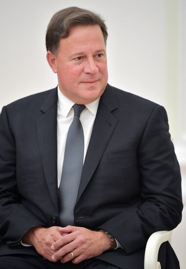 Russian President Vladimir Putin meets with President of Panama Juan Carlos Varela