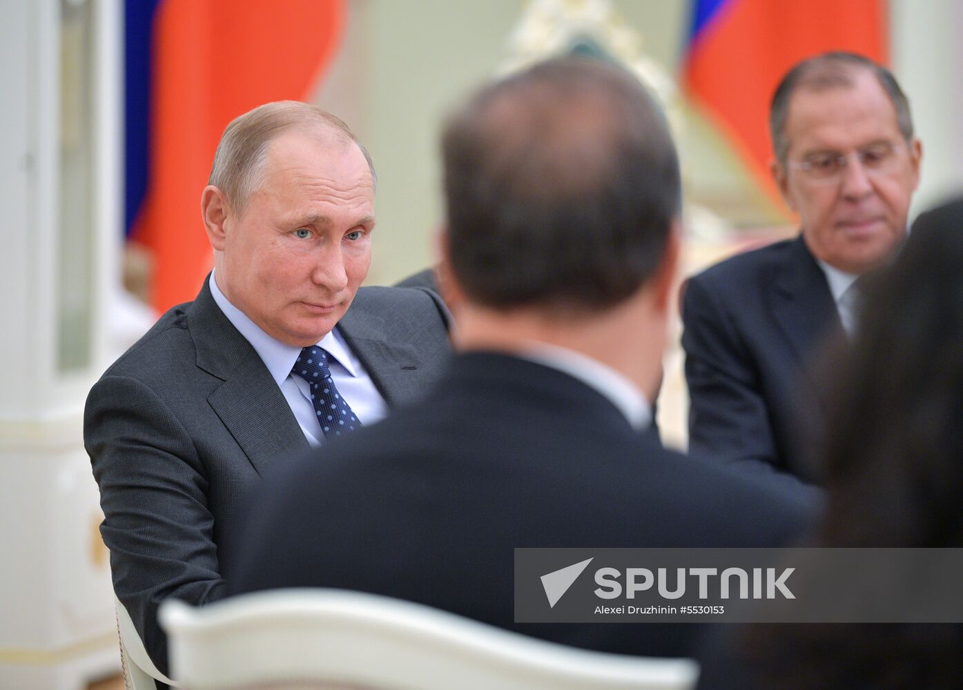 Russian President Vladimir Putin meets with President of Panama Juan Carlos Varela