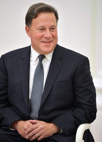 Russian President Vladimir Putin meets with President of Panama Juan Carlos Varela