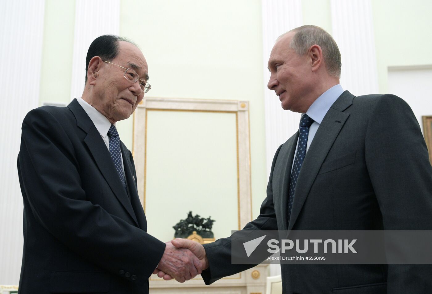 President Putin meets with President of Presidium of the Supreme People's Assembly of North Korea Kim Yong-nam