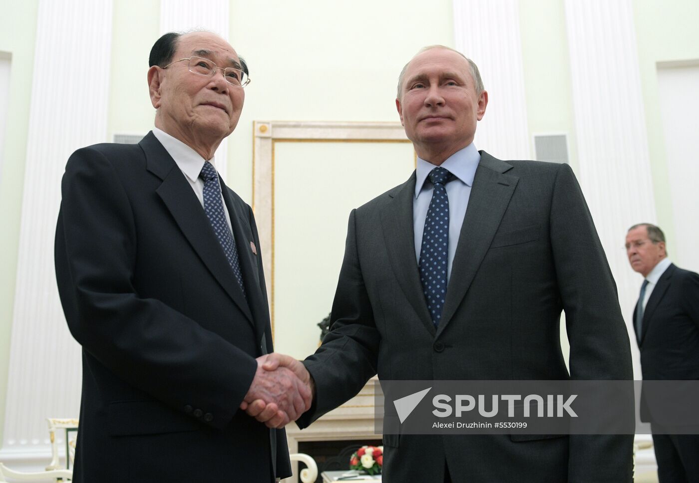 President Putin meets with President of Presidium of the Supreme People's Assembly of North Korea Kim Yong-nam