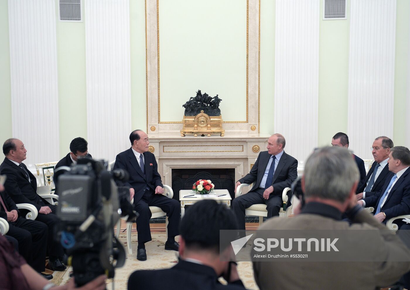 President Putin meets with President of Presidium of the Supreme People's Assembly of North Korea Kim Yong-nam
