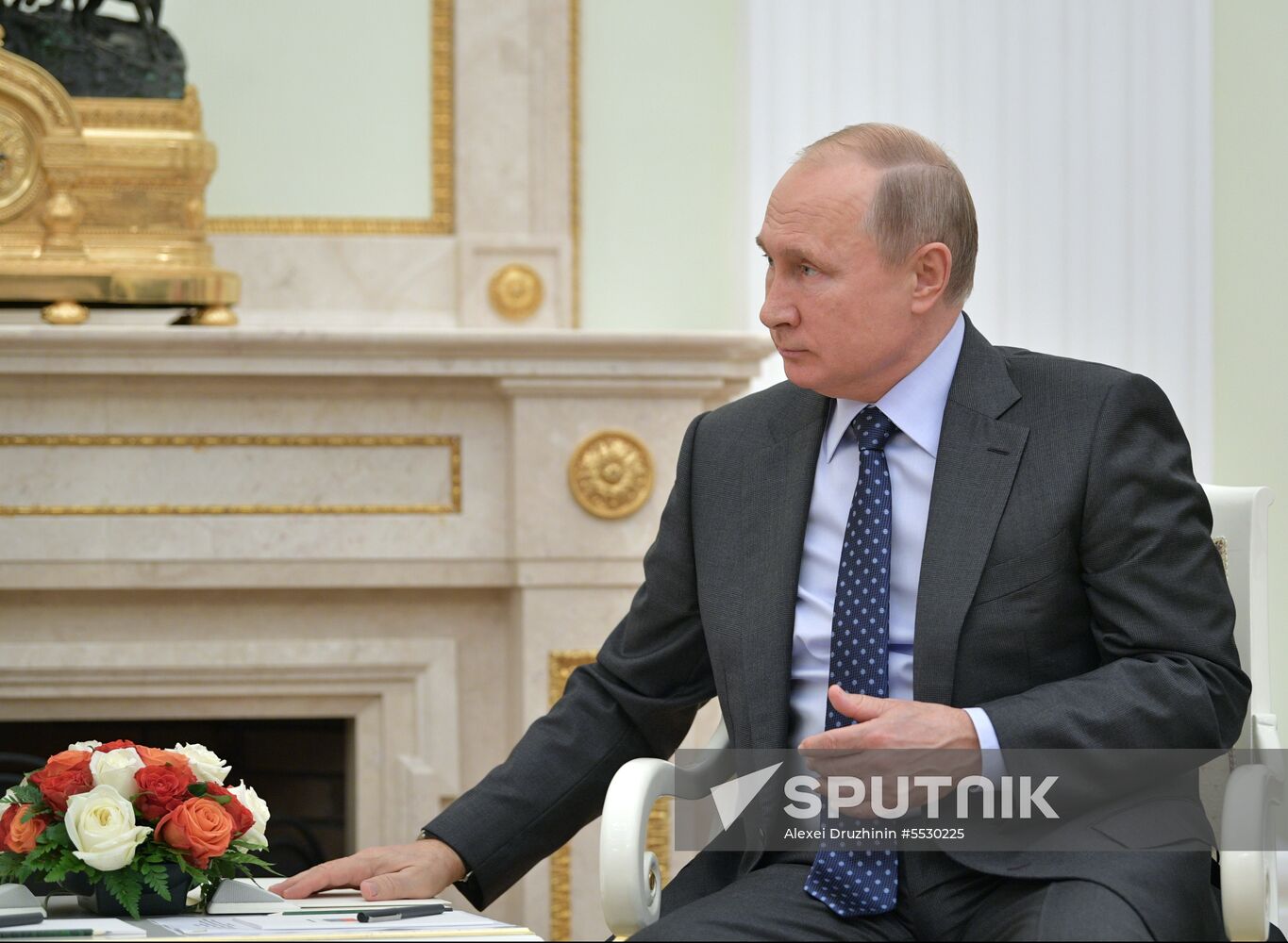 President Putin meets with President of Presidium of the Supreme People's Assembly of North Korea Kim Yong-nam