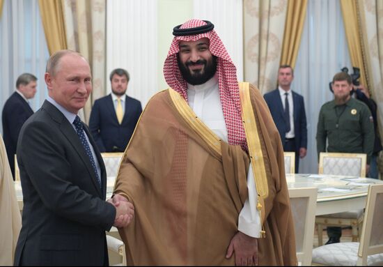 President Putin meets with Saudi Crown Prince Mohammad bin Salman Al Saud