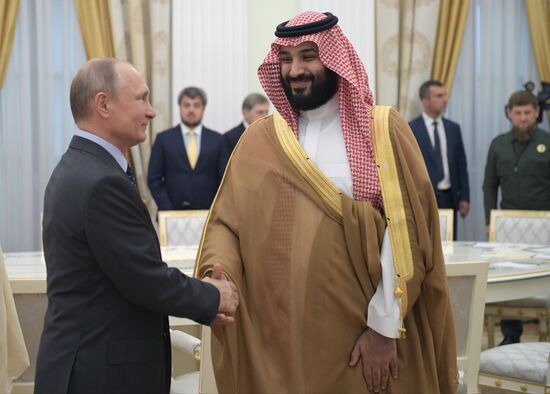 President Putin meets with Saudi Crown Prince Mohammad bin Salman Al Saud