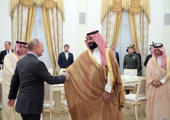 President Putin meets with Saudi Crown Prince Mohammad bin Salman Al Saud