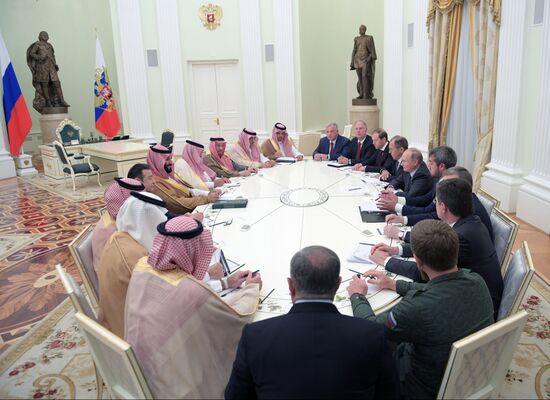 President Putin meets with Saudi Crown Prince Mohammad bin Salman Al Saud