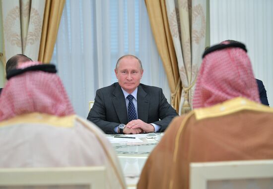 President Putin meets with Saudi Crown Prince Mohammad bin Salman Al Saud