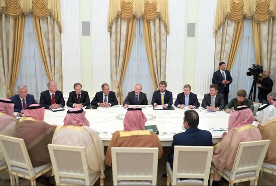 President Putin meets with Saudi Crown Prince Mohammad bin Salman Al Saud