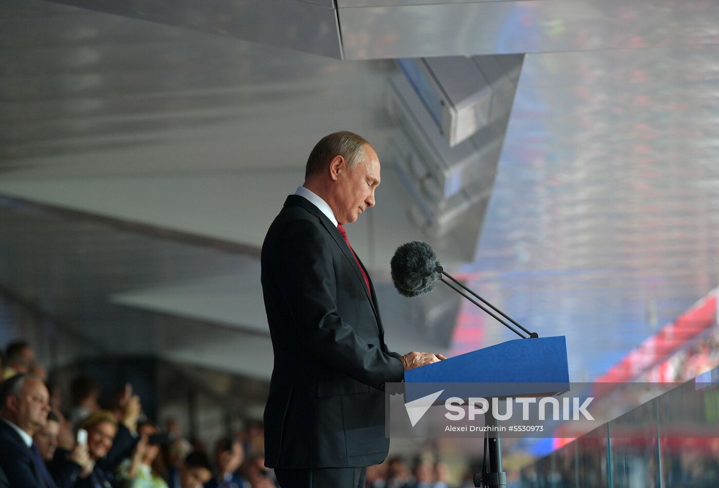 President Putin, PM Medvedev attend 2018 FIFA World Cup opening ceremony