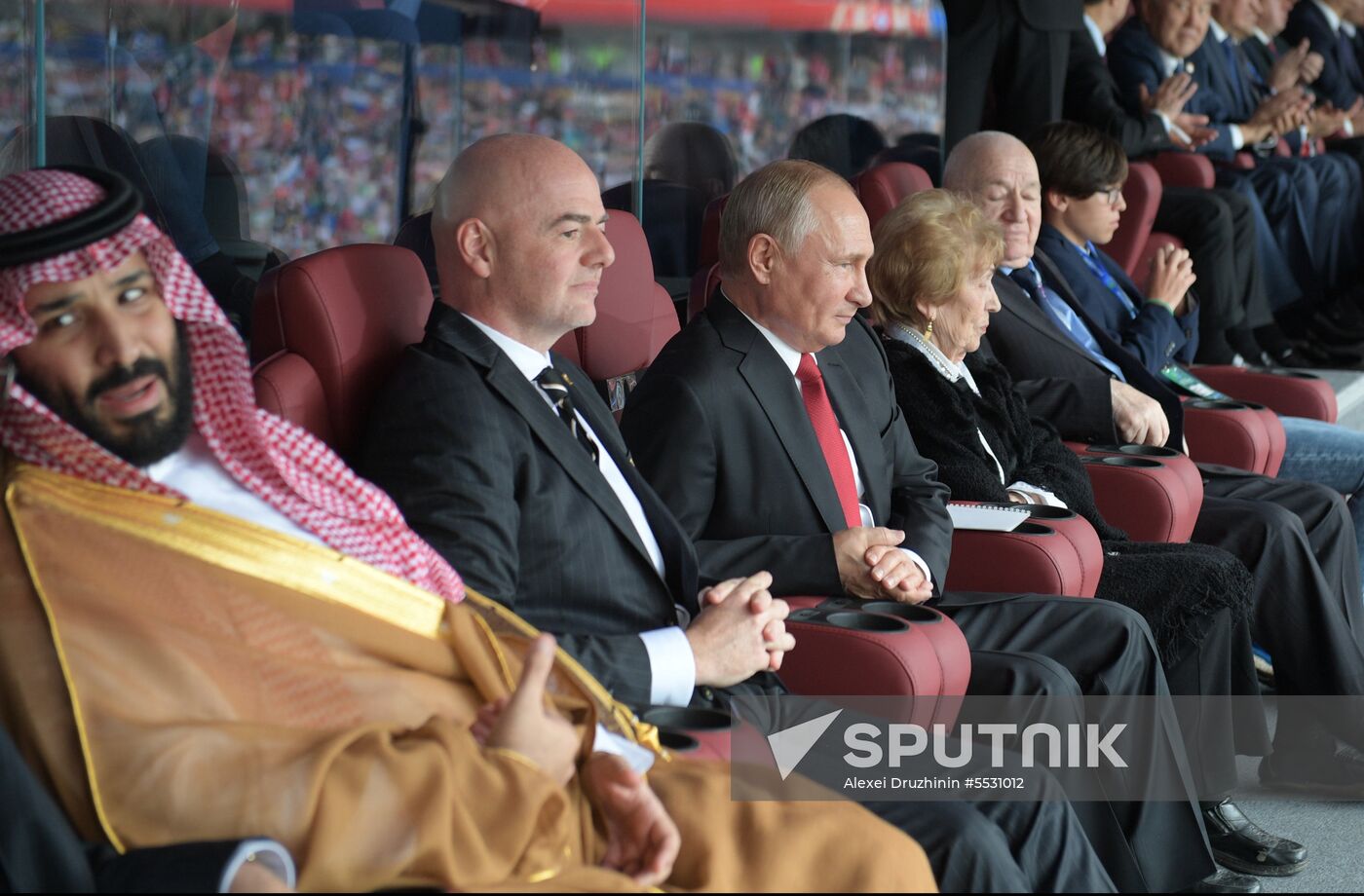 President Putin, PM Medvedev attend 2018 FIFA World Cup opening ceremony
