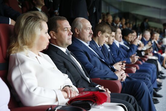 President Putin, PM Medvedev attend 2018 FIFA World Cup opening ceremony