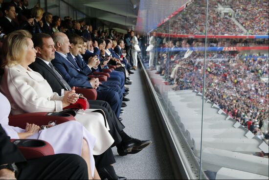 President Putin, PM Medvedev attend 2018 FIFA World Cup opening ceremony