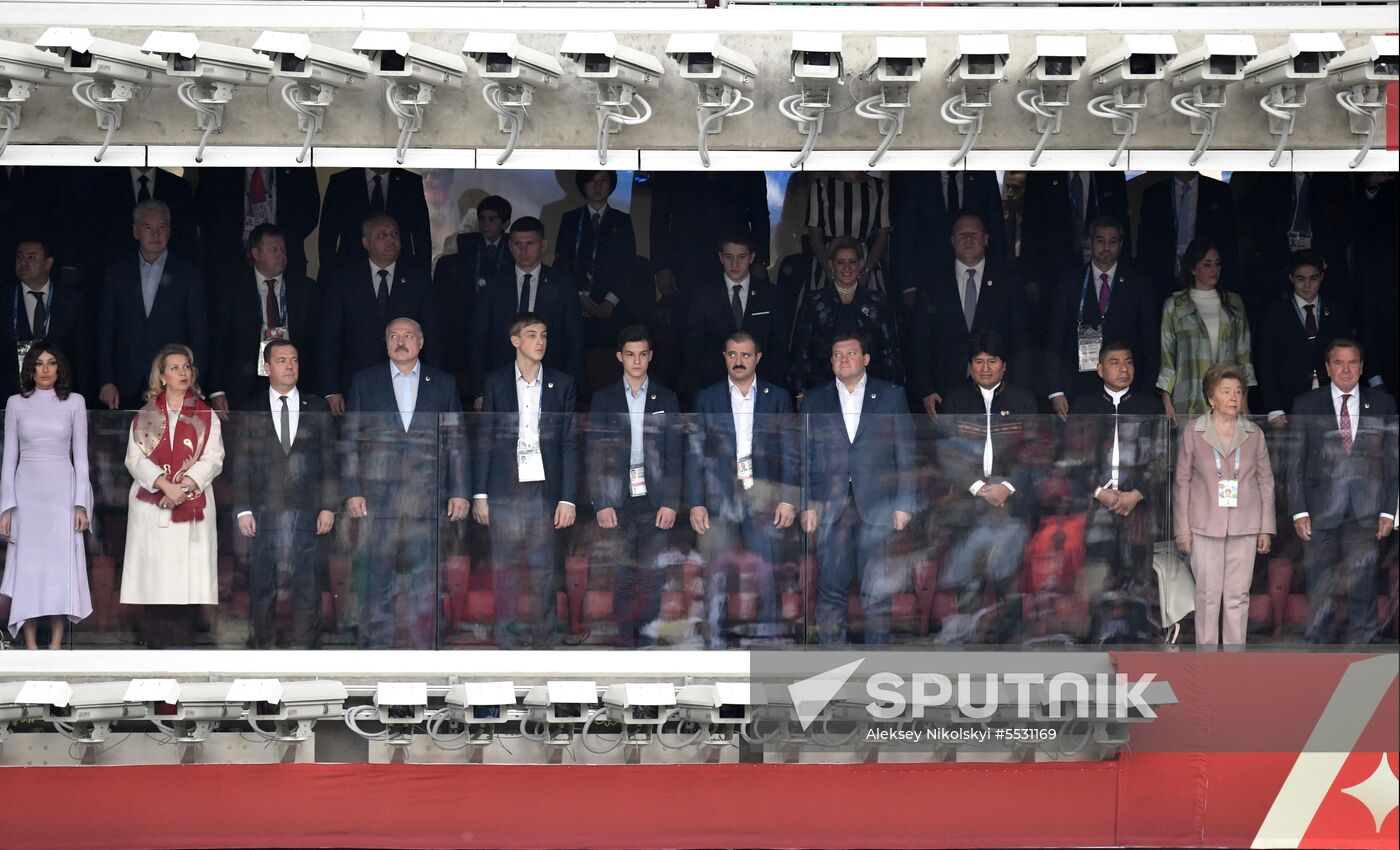 President Putin, PM Medvedev attend 2018 FIFA World Cup opening ceremony