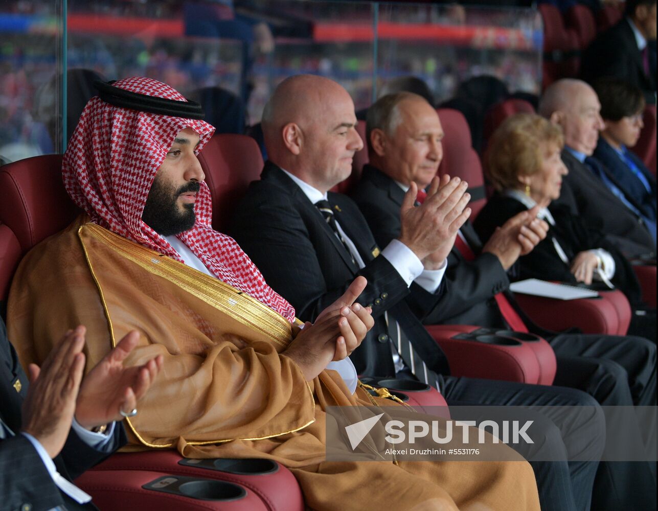 President Putin, PM Medvedev attend 2018 FIFA World Cup opening ceremony