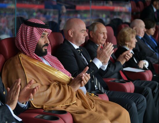 President Putin, PM Medvedev attend 2018 FIFA World Cup opening ceremony