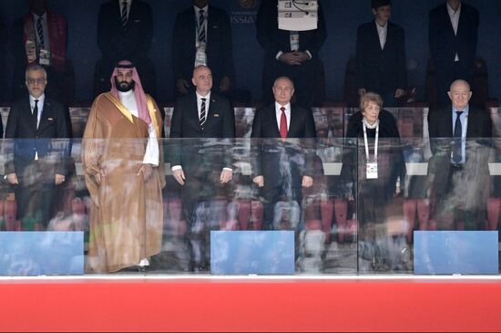 President Putin, PM Medvedev attend 2018 FIFA World Cup opening ceremony