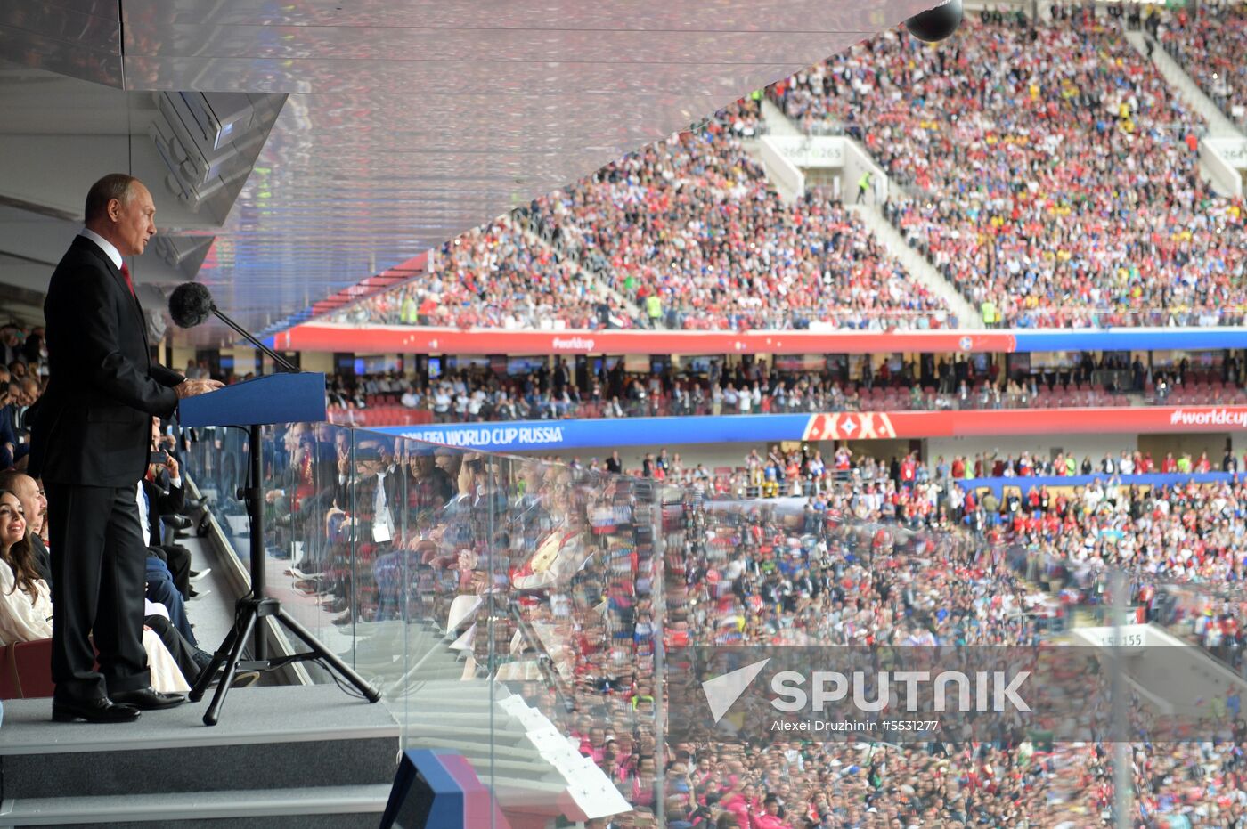 President Putin, PM Medvedev attend 2018 FIFA World Cup opening ceremony