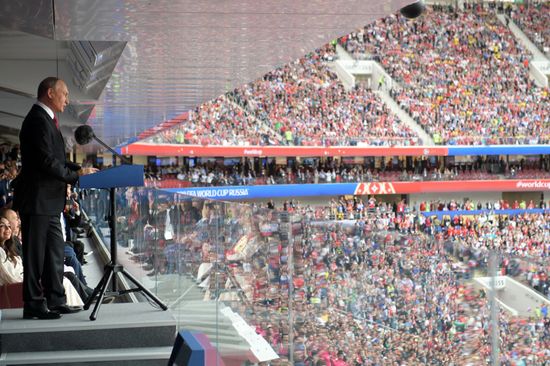 President Putin, PM Medvedev attend 2018 FIFA World Cup opening ceremony