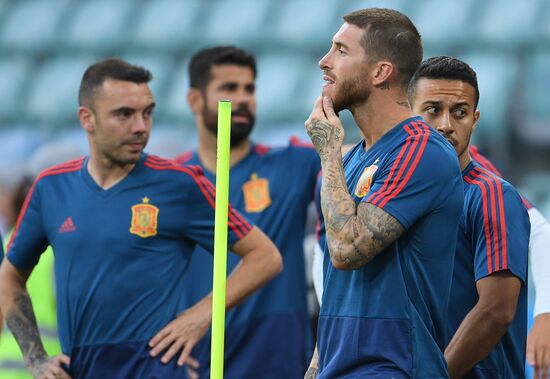 Russia World Cup Spain Training