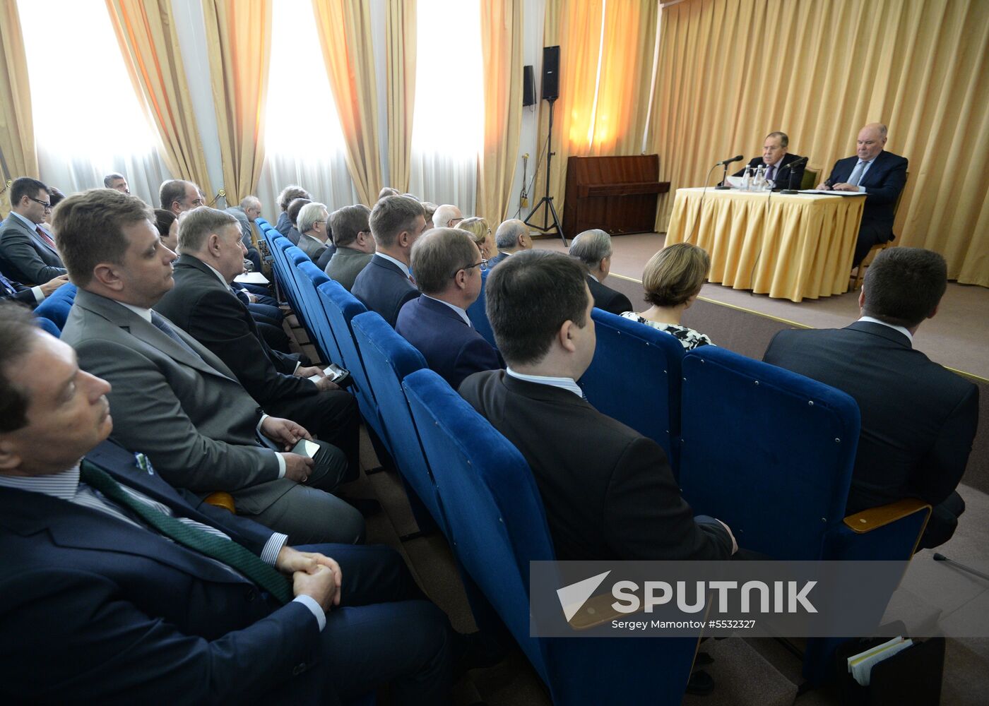 Foreign Minister Sergei Lavrov meets with representatives of Russian NGOs