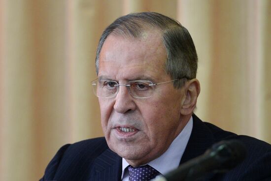 Foreign Minister Sergei Lavrov meets with representatives of Russian NGOs