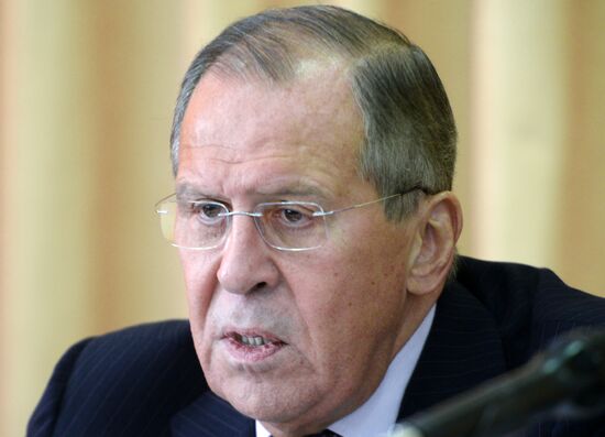 Foreign Minister Sergei Lavrov meets with representatives of Russian NGOs
