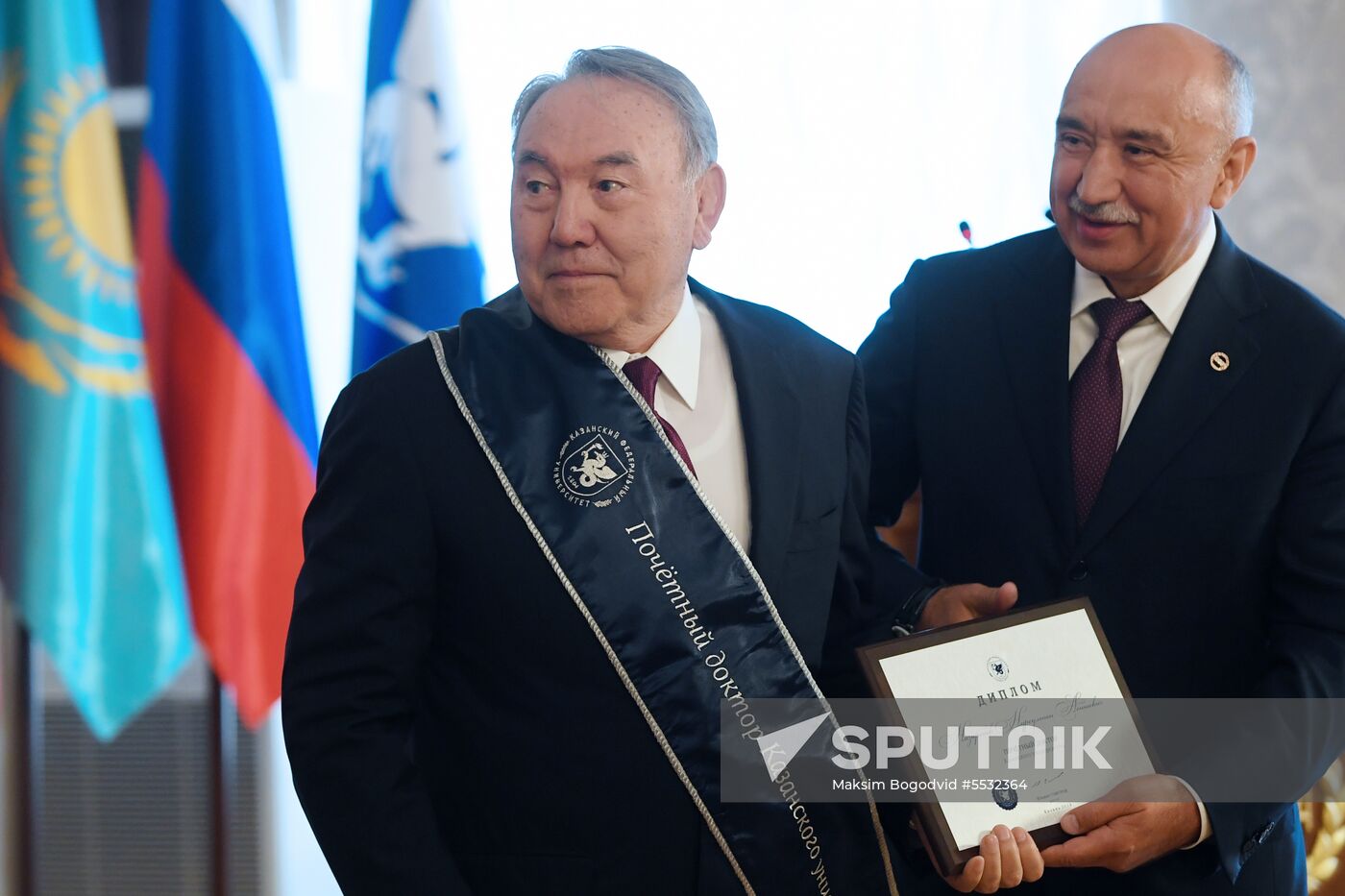 President of Kazakhstan Nursultan Nazarbayev visits Kazan