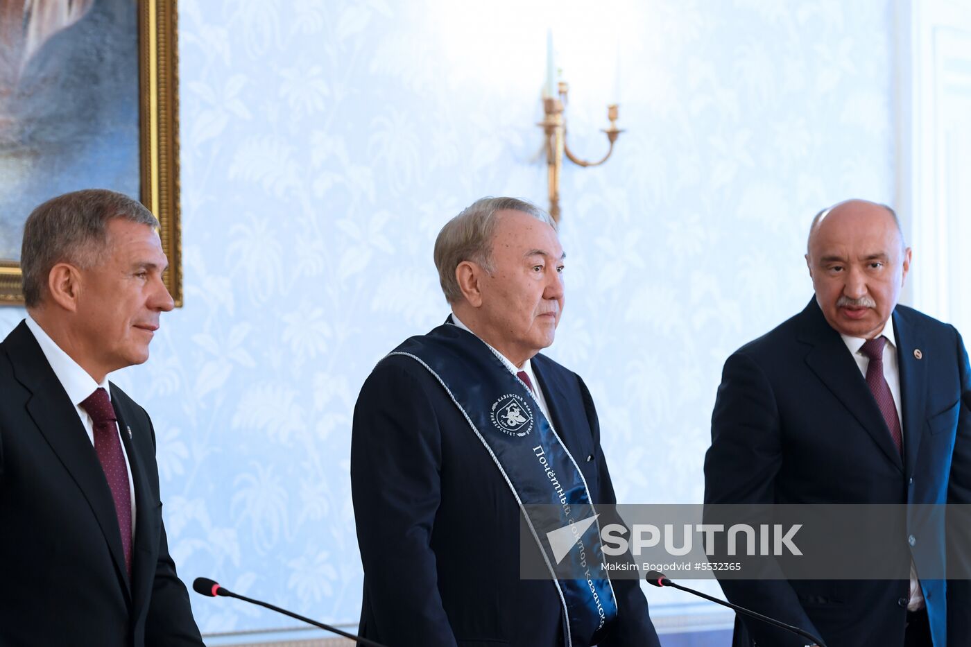 President of Kazakhstan Nursultan Nazarbayev visits Kazan