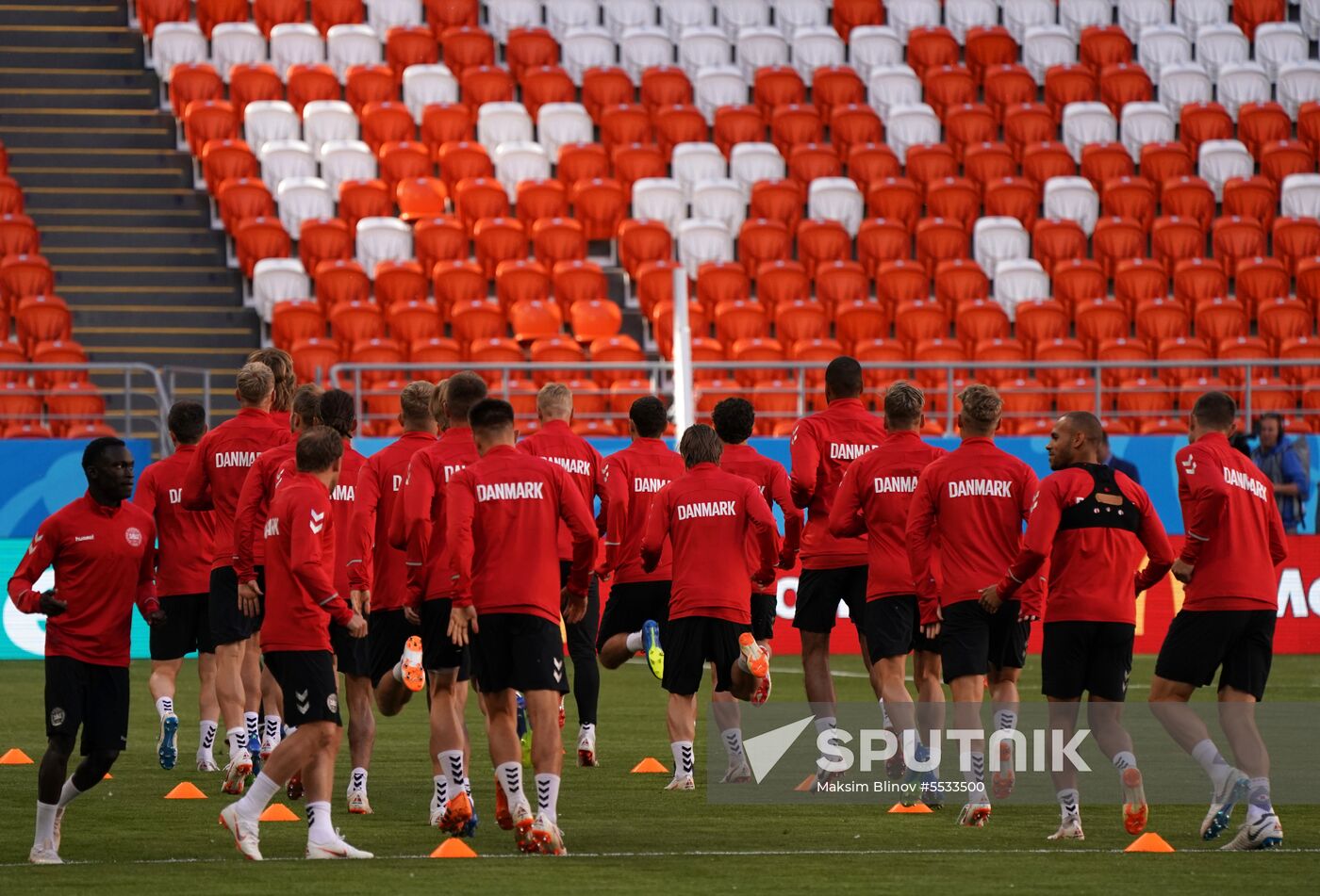 Russia World Cup Denmark Training
