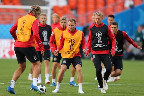 Russia World Cup Denmark Training